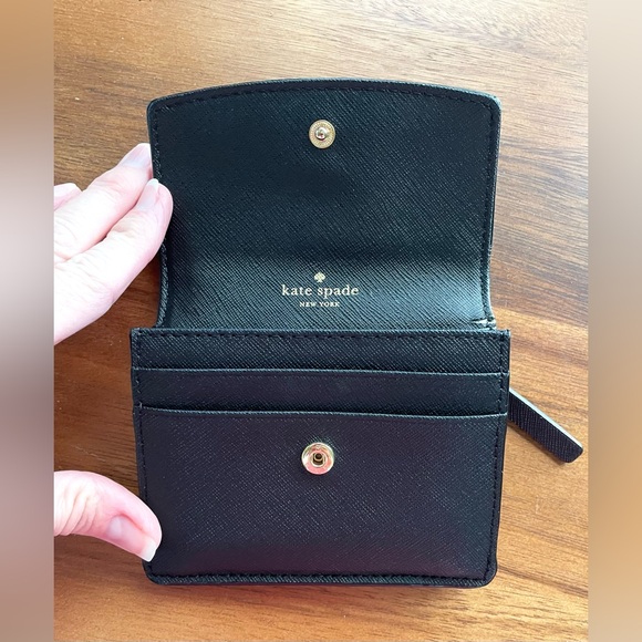 Kate Spade Newbury Lane Cara Bifold Wallet - Black - I.D. Pocket/Credit Card - Picture 3 of 8